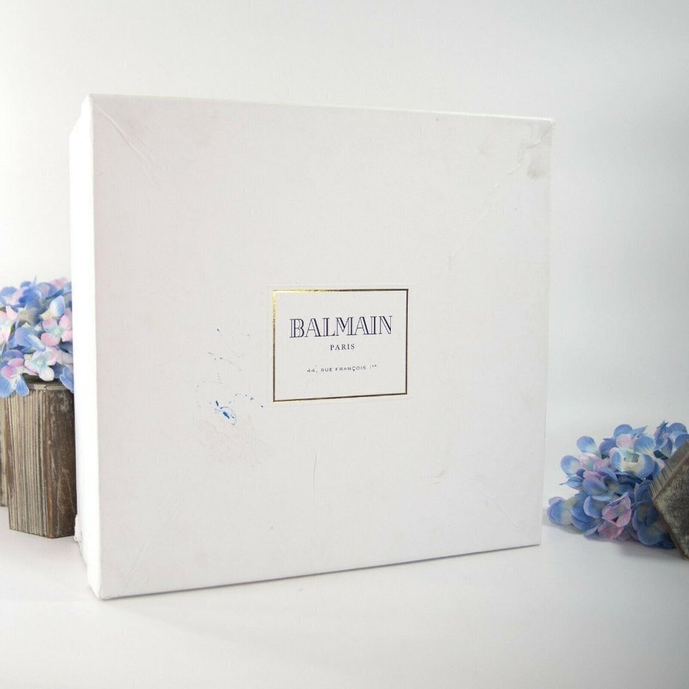 Balmain Floral Tooled Leather Lace Up Boots 37 - Picture 11 of 11